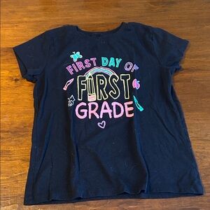 First Day of First Grade Kids T-Shirt - Black